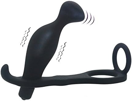 Silicona doble bucle anal vibrador anal plug, masaje de ...