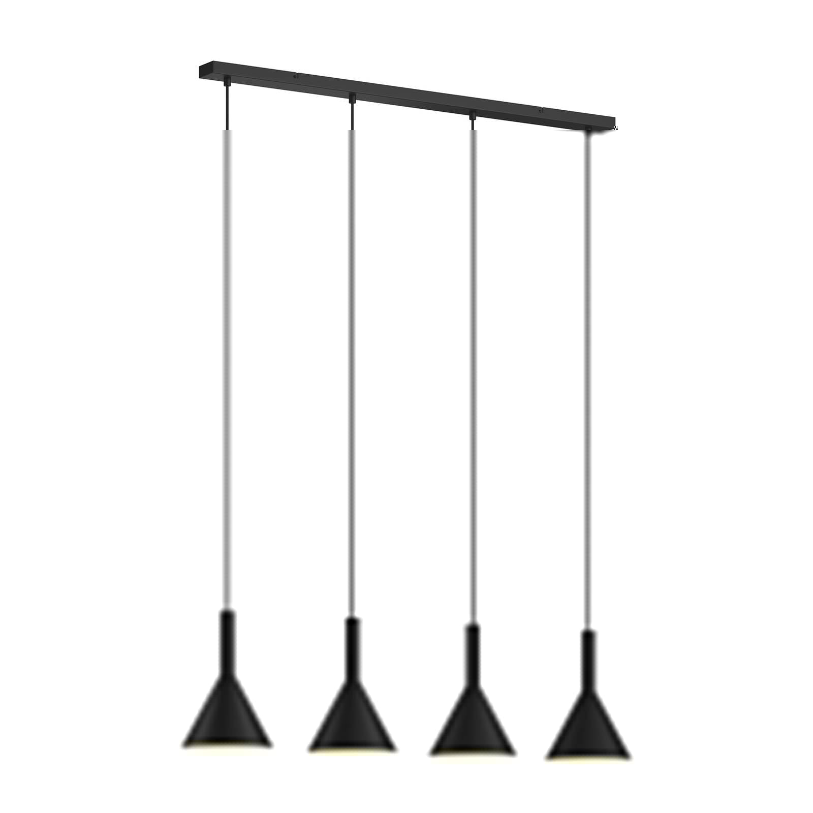 Lampada a sospensione 'Sanad' dimmerabile (Moderno) colore Nero, in Metallo ad es. Soggiorno & Sala da pranzo (9 luci, GU10) di Lindby | lampada a sospensione, lampada da soffitto, lampada