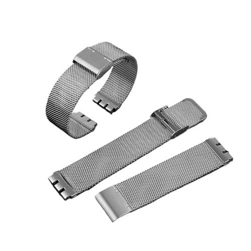 Correa de reloj metal Milan para Swatch Irony pulsera cómoda de oficina a cenas 4