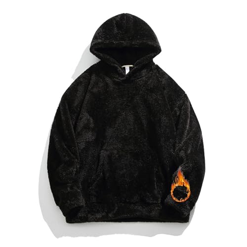 Qozys Fluffy Hoodie, Qozys Fluffy Hoodie Men Women,Fuzzy Sherpa Sweatshirt Fashion Pullover Fleece Hoodies With Pocket