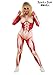 Fun Costumes Women's Attack on Titan Female Titan Costume - AOT Cosplay Outfit for Adults - Muscle Bodysuit Costume - Large - Red
