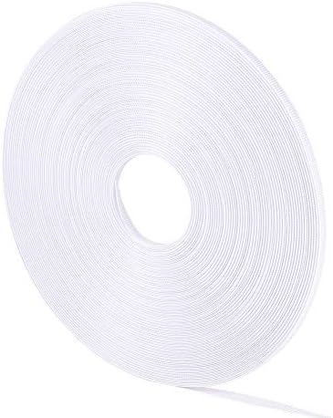 PandaHall 50 Yards 6mm Polyester Boning for Sewing, White Sew-Through Low Density Boning Wedding Dress Nursing Caps Party Gowns DIY Craft Making, White