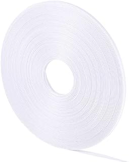 PandaHall 50 Yards 6mm Polyester Boning for Sewing, White Sew-Through Low Density Boning Wedding Dress Nursing Caps Party Gowns DIY Craft Making, White