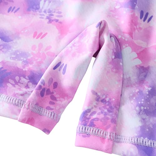 Image of Girls Swimsuit Long Sleeve Rash Guards Swim Suit 4-12Y