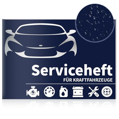 1 Stück Serviceheft KFZ Scheckheft Auto A5 Universal Serviceheft für Kraftfahrzeuge alle PKW Für Neu Sowie Oldtimer Geeignet Gebrauchtfahrzeuge Blua