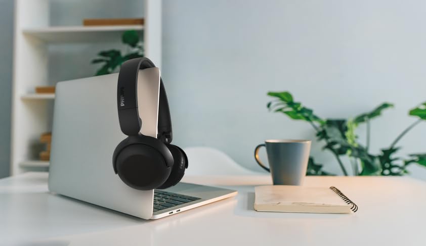 Image of Philips H2209 Wireless Headphones,On-Ear Bluetooth Headphones, Dynamic Bass, Sound Signature,Clear Call,25H Battery Life,Fast Charging,Soft Ear Cups,Bluetooth 5.4,Compact Design,Light,Matte Black