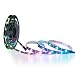 ALITOVE WS2812B Individually Addressable LED Strip 16.4ft 150 SMD 5050 RGB LED Pixel Flexible Light Non-waterproof Black PCB