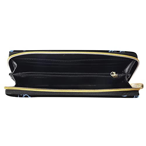 Coeqine Women Wallet Zip Around Clutch Watercolor Dragonfly Printed Ladies Travel Coin Purse #TOP5