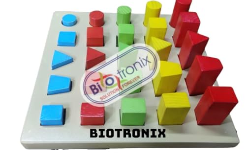Image of Wooden Peg Board for Occupational Therapy | Multi Color Peg Board 25 Pegs for Rehabilitation | Physiotherapy & Rehabilitation of Autistic and Cerebral Palsy Patients