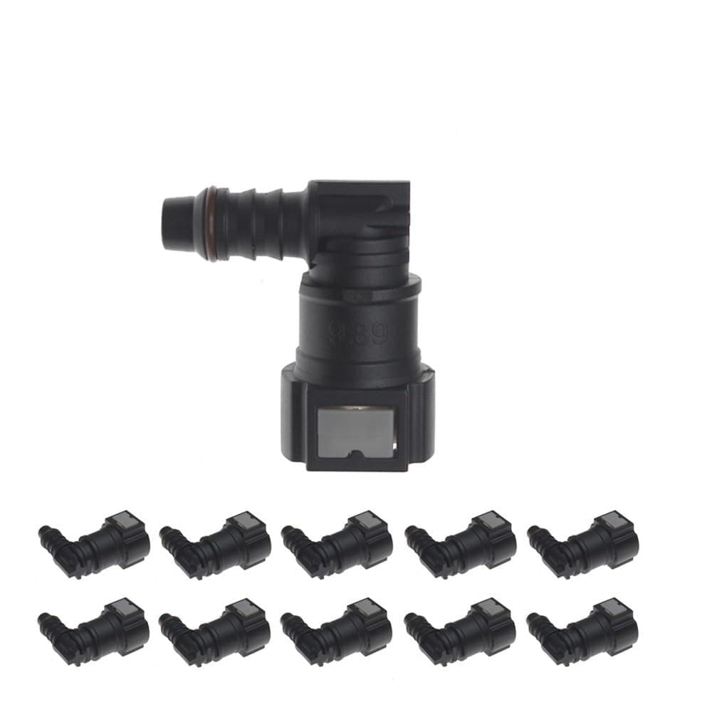 Fit for 2/5/8/10x 9.89 ID8 Auto Car Line Hose Coupler Quick Release Connector Line Rubber Hose Coupler Carburetor Part(10PCS)