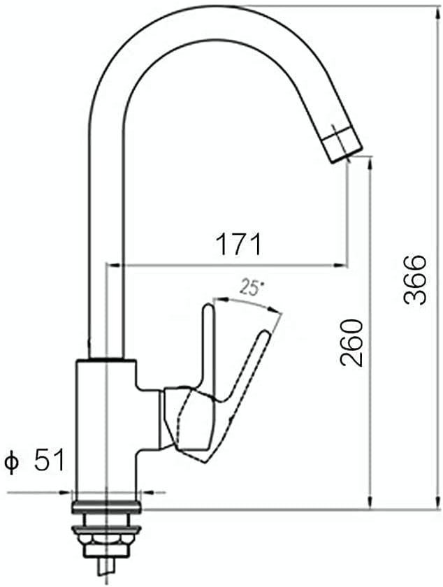 Faucet Kitchen Tap Quality Single Level Chrome Finish Pull Out Sprayer Kitchen Sink Mixer Tap,Hot&Cold Water Mixer Kitchen Taps(Section a)