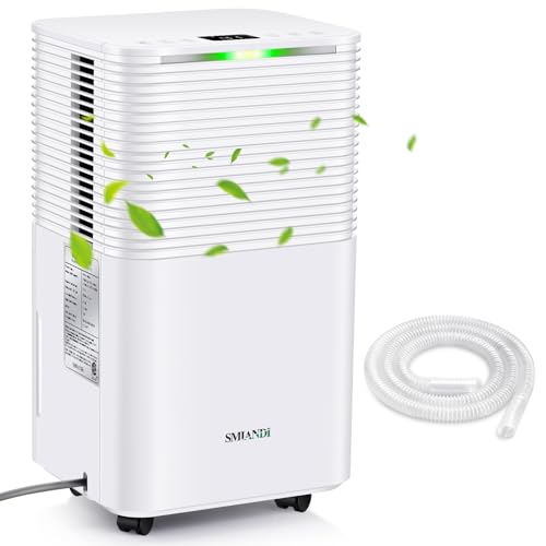 30 Pint Dehumidifier for Bedrooms, Basements & Home – Quiet & Energy Efficient, with 2L Water...