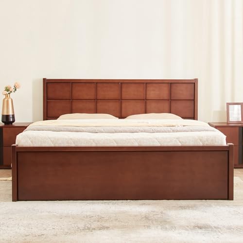 Image of Home Centre | Denis Cresta | Mahogany Wood | King Beds | Walnut | 1 Year Warranty