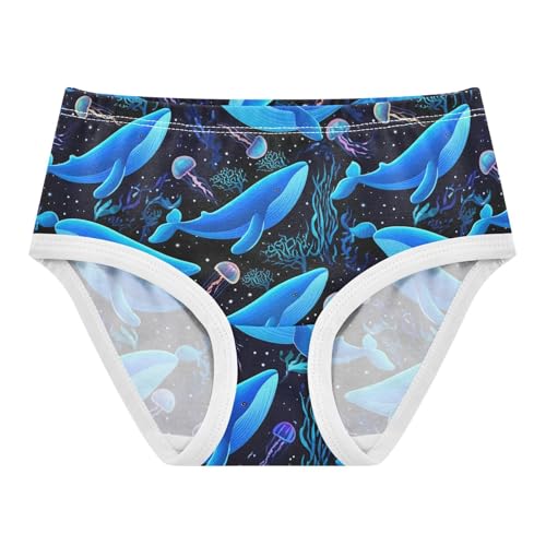 Ocean Whale Jellyfish Coral Toddler Girls's Underwear 2T 2303160