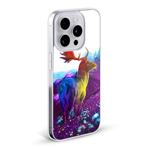 Funda de Gel Suave Dave Loblaw Ciervo de Montaña Morado para Apple iPhone 14 Plus 2