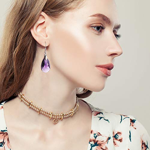 9 Pairs Drop Dangle Earrings for Women Multicolor Crystal Teardrop Dangle Halloween Drop Earring Crystal Jewelry4