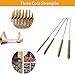 Preamer 6pcs Brass Tube Pipe Cleaners Brush Set , Multi-Functional Bottle Brushes Long Brass Cleaning Wire Brushes for Cleaning Rust Set for Drill/Hand Descaling Rust Removal , 0.3