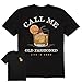 Life is Good Men's Call Me Old Fashioned Short Sleeve Crusher-LITE Tee (Small, Jet Black)