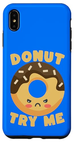 �s�@�������ȃh�[�i�c Try Me Funny Sassy Food Pun �X�}�z�P�[�X iPhone XS Max �p