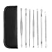 Produktbild Mitesserentferner Komedonenquetscher Set,Edelstahl Doppelseitig Blackhead Remover,Sichere Behandlung Blackhead, Akne, Pickel und Gesichtsunreinheiten,Für alle Hauttypen,7 Stück Mitesserentferner Set
