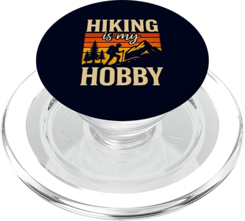 Senderismo Es Mi Hobby Vintage Mountain Hiker Naturaleza Amante PopSockets PopGrip para MagSafe