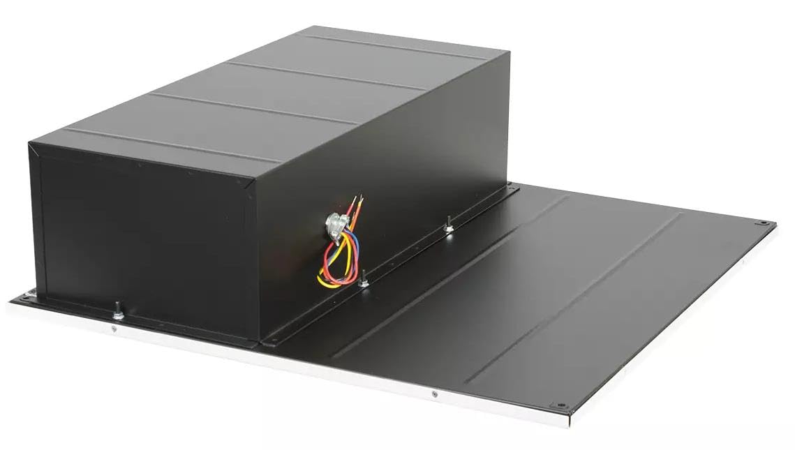 Lowell LT2-830-TM16-VB 8-Inch Coaxial Lay-in Tile Ceiling Speaker with 70V Transformer, 2x2 Grille, 0.8 Cubic Feet Enclosure; 20W Coaxial Driver with 12 Oz Magnet