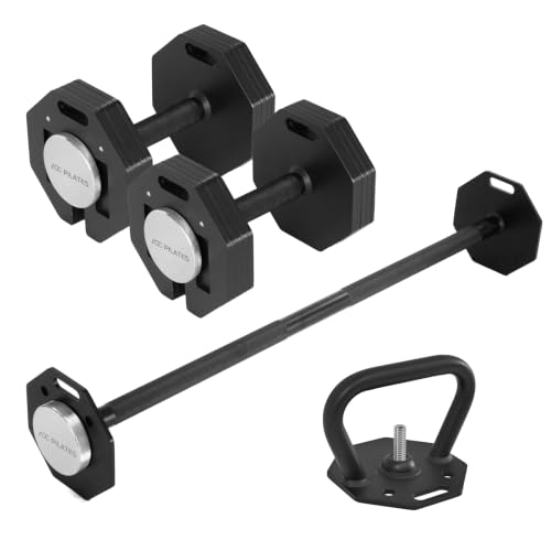 Image of Adjustable Dumbbell Sets 50 /80 /90LBSX2 Durable Steel Build, Free Weights Dumbbells Set with Barbell /Kettlebell Handle with Srew Sets 3-in-1 Multifunctional Dumbbell Fitness Exercises for Home Gym Suitable Men /Women 50 /80 /90LBX2