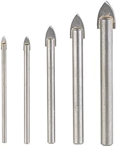 AGT Professional NX-5832 Glas- & Fliesenbohrer-Set 5-teilig