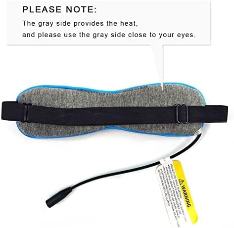Aroma Season Cotton Heated Eye Mask, Great for Blepharitis and Dry Eyes Treatment, Relieve Dry Eye Syndrome, MGD and Styes (Blue)