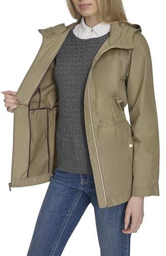 Image of Cole Haan Outerwear travel packable rain jacket,SAGE,small