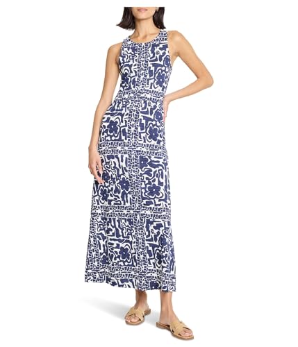 NIC+ZOE Women's Floret Blues Knit Dress