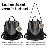 EDLMKM Women's Backpack, Anti Theft Rucksack, Fashion Backpacks for Ladies, Travel Shoulder Bag, Small Casual Daypacks, School Bags for Girls, for Walking, Shopping, Travel, Dating, College, Working - Image 5
