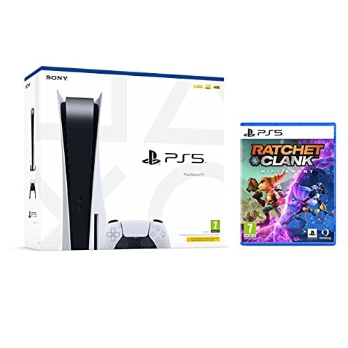 PS5 Konsole Sony PlayStation 5 - Standard Edition, 825 GB, 4K, HDR (Mit Laufwerk) + Ratchet & Clank: Rift Apart [PlayStation 5]