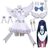 VFGONU Stocking Anarchy Outfit Costume Stocking Anarchy Dress Women Uniform Halloween Set (White, Large)