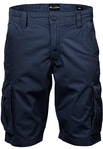 Produktbild Amaci&Sons Cargoshorts SAUGET Herren Bermuda Shorts blau W30