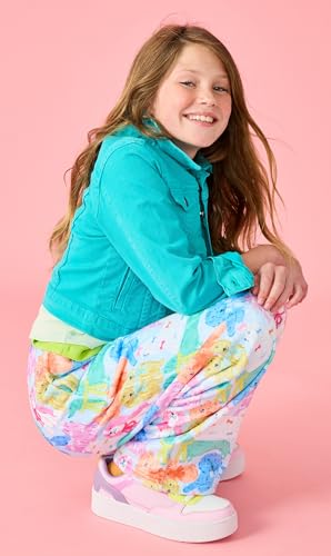 Image of iscream Big Girls Silky Soft Fun Print Plush Fleece Pants - Furry Friends Collection