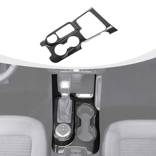 RAZPOY Gear Shift Panel Cover Center Console Cup Holder Trim Compatible with Ford Bronco 2021-2024 Interior Accessories, Carbon Fiber (Not for Bronco Sport, Not for 2025 Bronco) by RAZPOY - Used condition - US$36.13