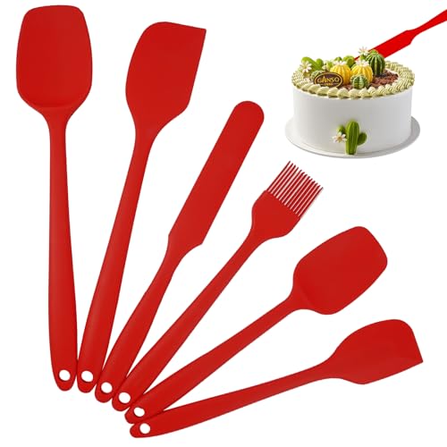 4 spatole in silicone da 19 cm, piccole spatole da forno, mini spatole