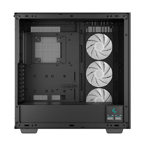 Image of Deepcool Morpheus Mid-Tower Computer Case /Gaming Cabinet - Black | Support Mini-Itx /M-Atx /Atx /E-Atx | Pre-Installed 1 420 Mm Argb Side Fan - R-Morpheus-Bkapa1-G-1 - Tempered Glass