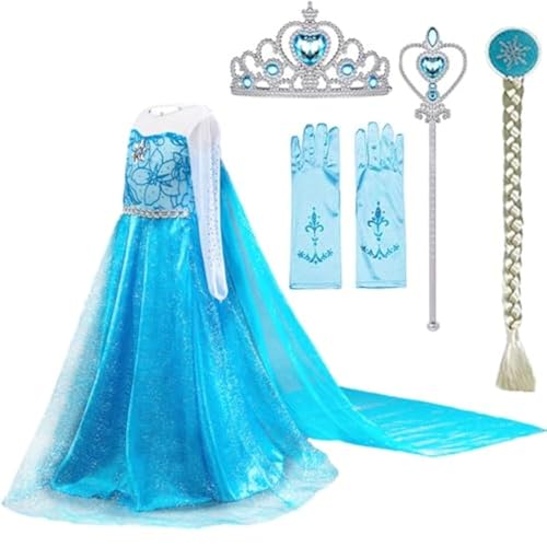 Disfraz princesa blanco manga larga con accesorios