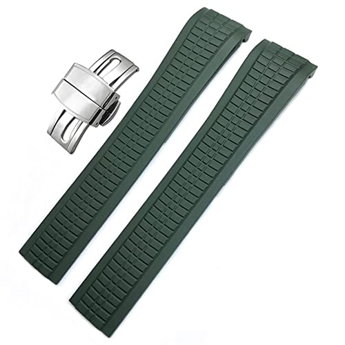 21mm Colorful Fluorous Band For 5167A Series Butterfly Buckle Rubber Watch Strap