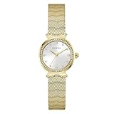 Guess Reloj Analógico para para Mujer de Cuarzo con Correa en Acero Inoxidable GW0866L2