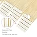 ABH AmazingBeauty Hair Tape in Hair Extensions Human Hair 18 Inch Semi-permanent Tape Attached Real Remy Human Hair Tape in Extensions 50g 20pcs Skin Weft Platinum Blonde Tape in Hair Extensions #60
