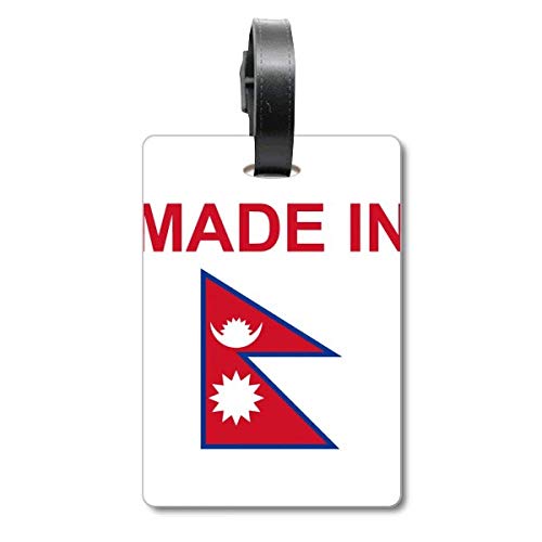 Étiquette de sac à bagages Nepal de voyage et porte-étiquette valise