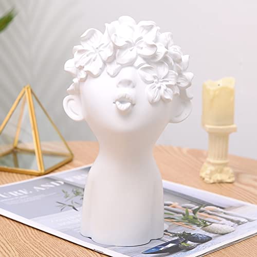 Notakia Home Decor Statues Abstract Sculptures Decoration Resin Office Figure Gift (one White Small Whitout Butterfly)