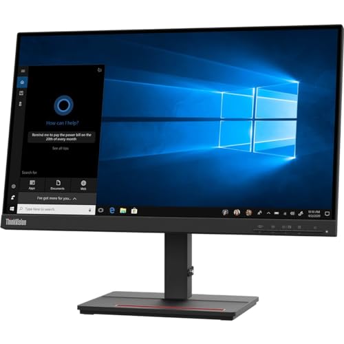 Image of Lenovo ThinkVision S24e-20 24 inch Class Full HD LCD Monitor - 16:9 - Raven Black