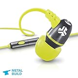 JLab Audio  NEON Metal In-Ear Earbuds with Universal Mic for iPhone & Android, GUARANTEED FOR LIFE - Gray/Yellow