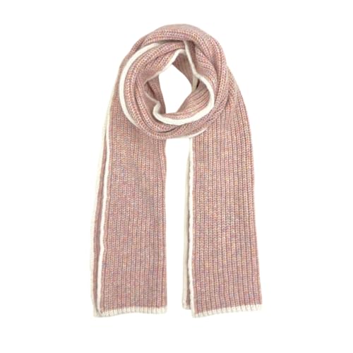 Humble Hilo Fine Knitted Scarf Fall and Winter Scarf for Women and Men (Fine Knitted, Confetti with Trim)