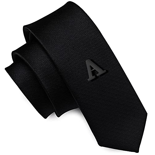 Image of HONEY BEAR Initial Alphabet Letter Lapel Pins Collar Badge Brooches for Mens /Womens Shirt Dress Decoration Black