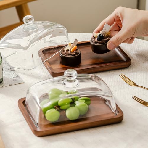 Bandeja de exhibición de postres de madera para almacenamiento 6